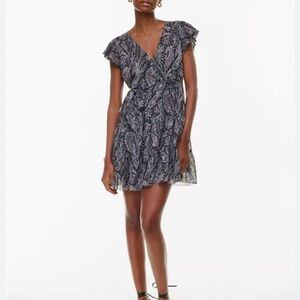 Aritzia CA Little Moon Sol Dress Black Paisley Size Medium NWT